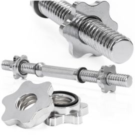 Къс лост 40 см за силови тренировки, за дъмбели 28 мм хромирана стомана ACT0001