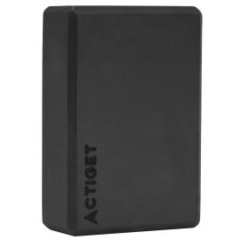 Йога блок 23x15x7.5 см EVA пяна блок за упражнения пилатес стречинг черен ACT0058