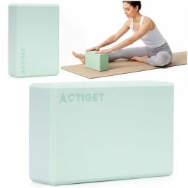 Йога блок 23x15x7.5 см EVA пяна блок за упражнения пилатес стречинг ментов ACT0060
