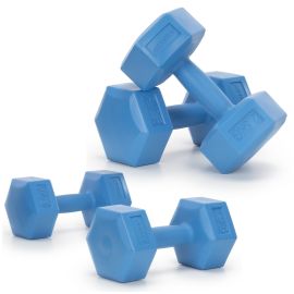 2x2.5 кг шестоъгълни дъмбели за фитнес упражнения, комплект от 2 сини ACT0160