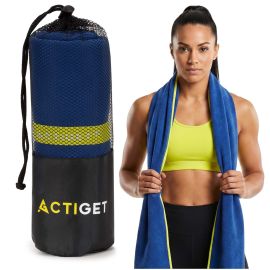 Бързосъхнеща кърпа 180x100 см спортна, за басейн, за плаж, микрофибър ACT0188