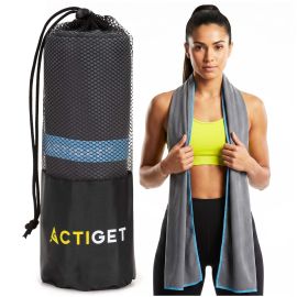 Бързосъхнеща кърпа 180x100 см спортна, за басейн, за плаж, микрофибър ACT0190