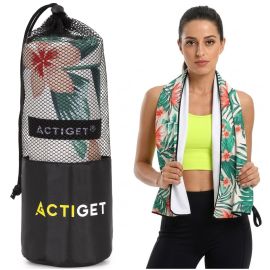 Бързосъхнеща кърпа 180x100 см спортна, басейн, плаж, микрофибър ACT0197