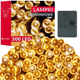 Коледни лампички 500 LED топло бяло 34.5 м коледно осветление за елха CL0535