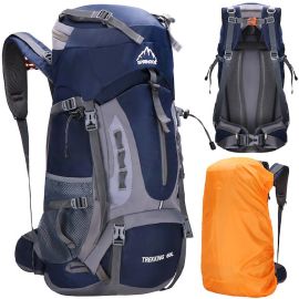 60 L туристическа раница за оцеляване със свирка и дъждобран CS0129