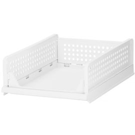 Органайзер за гардероб 14 см, мултифункционален контейнер за дрехи, бял HA2016