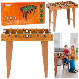 Маса за футбол на маса с дръжки, дървена 69x35 см, игра за деца KG0045