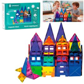Магнитни блокчета за деца 48 бр. 3D строителни блокчета цветни образователни KG0046