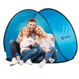 Самосгъваема изскачаща палатка 150 x 120 см синя PT002