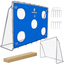 Футболна врата 240x170 см + тренировъчна постелка стоманена врата SG0010